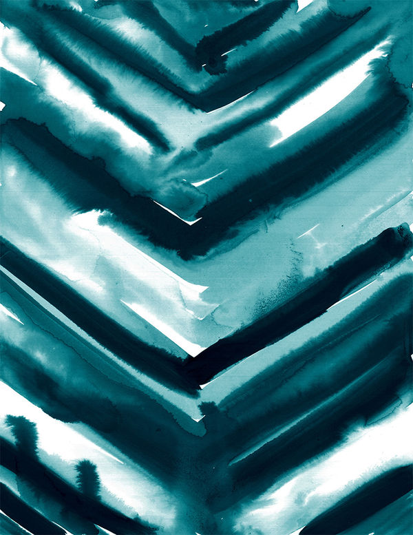 Skin for Yeti Rambler Colster - Watercolor Chevron (Image 2)
