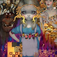 Alice in a Klimt Dream (Artwork)