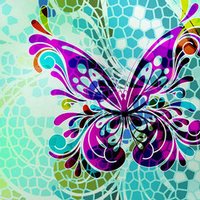 Skin for Yeti Rambler 30 oz Tumbler - Butterfly Glass (Image 2)