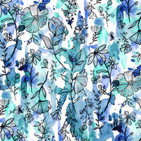 Amazon Kindle Oasis Skin - Blue Ink Floral (Image 2)