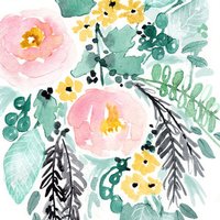 Kindle 4 Skin - Blushed Flowers (Image 2)