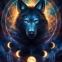 Dreamcatcher Wolf (Artwork)