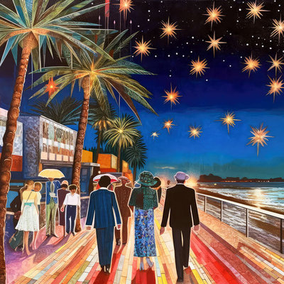 Evening Boardwalk (Artwork)