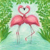 Amazon Kindle Voyage Skin - Flamingo Love (Image 2)