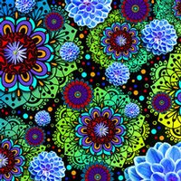 Amazon Kindle Fire 7in 7th Gen Skin - Funky Floratopia (Image 2)