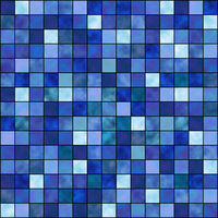 PSP 3000 Skin - Blue Mosaic (Image 2)