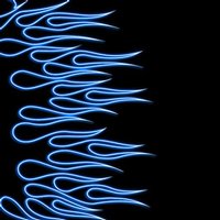 Laptop Sleeve - Blue Neon Flames (Image 9)