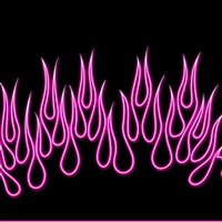 Pink Neon Flames