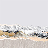 Apple iPad Pro 9.7 Skin - Pastel Mountains (Image 2)