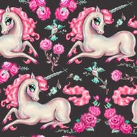 Amazon Kindle Fire 7in 7th Gen Skin - Unicorns and Roses (Image 2)