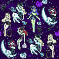 Laptop Skin - Witches and Black Cats (Image 6)