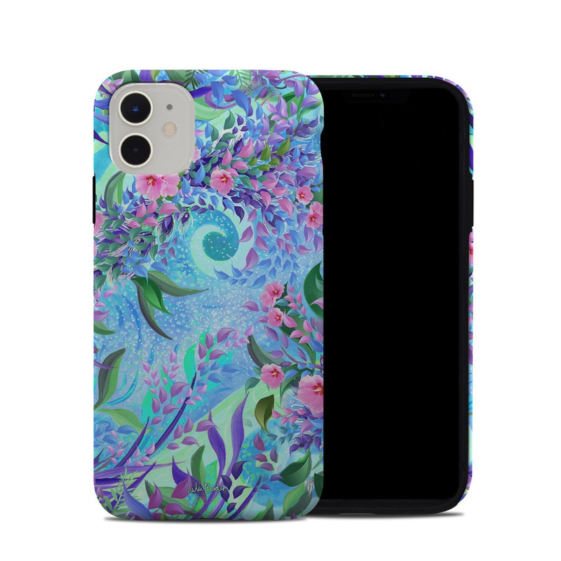 Apple iPhone 11 Hybrid Case - Lavender Flowers (Image 1)