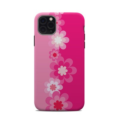 Apple iPhone 11 Pro Max Clip Case - Retro Pink Flowers