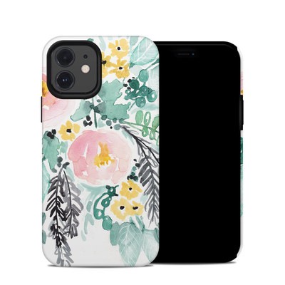 Apple iPhone 12 Hybrid Case - Blushed Flowers