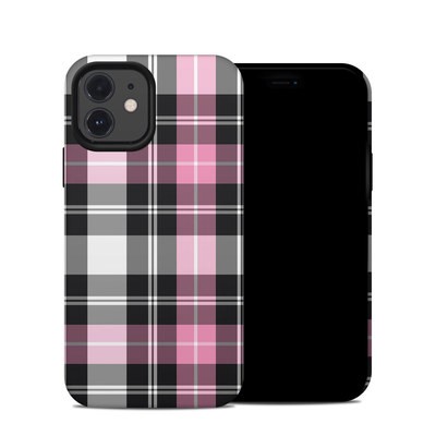 Apple iPhone 12 Hybrid Case - Pink Plaid