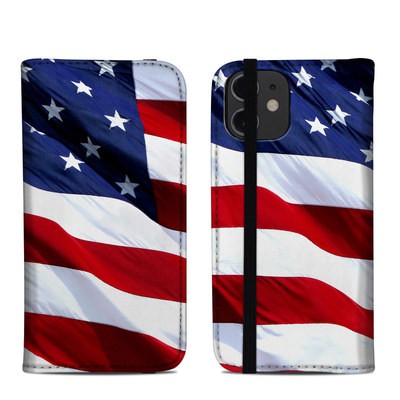 Apple iPhone 12 Mini Folio Case - Patriotic