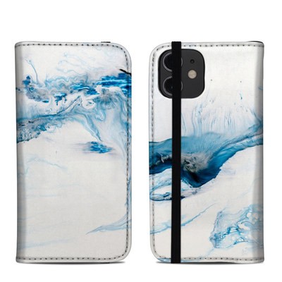 Apple iPhone 12 Mini Folio Case - Polar Marble