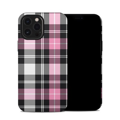 Apple iPhone 12 Pro Max Hybrid Case - Pink Plaid
