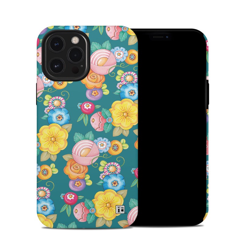 Apple iPhone 12 Pro Max Hybrid Case - Act Right Flowers (Image 1)