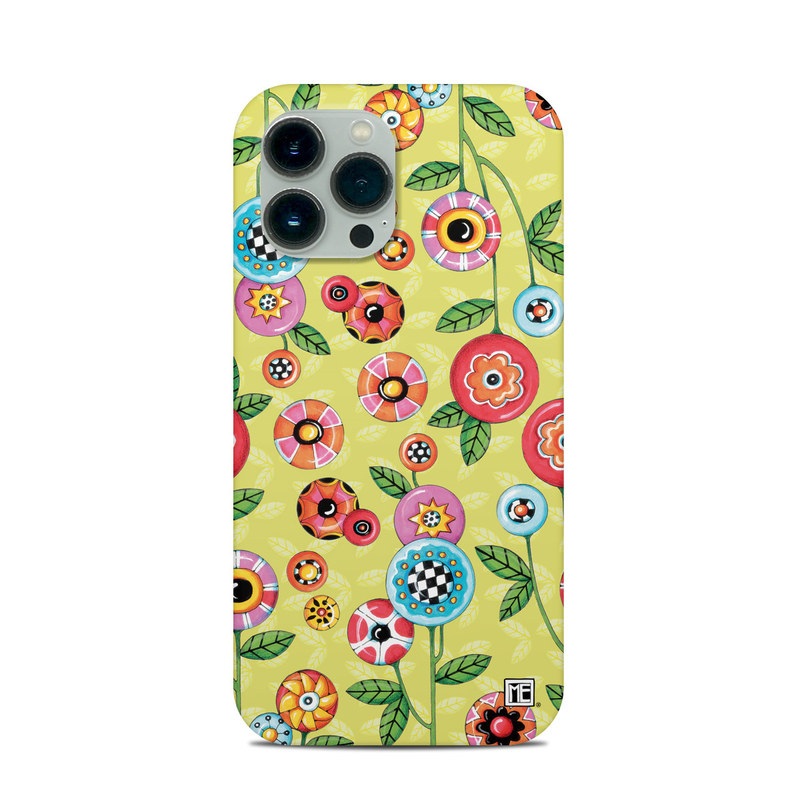 Apple iPhone 13 Pro Max Clip Case Skin - Button Flowers (Image 1)