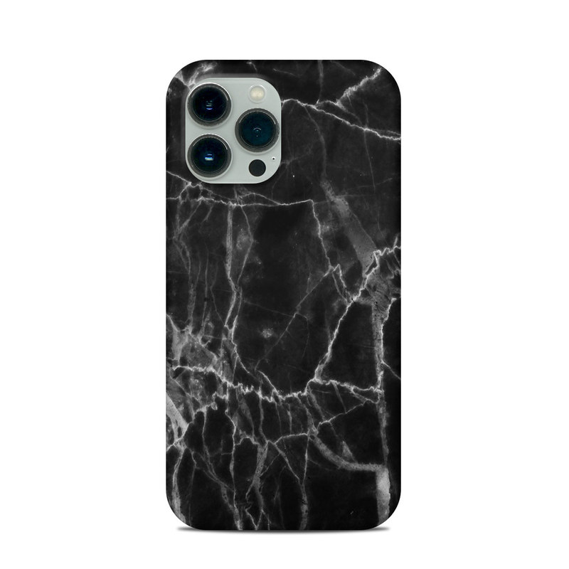 Apple iPhone 13 Pro Max Clip Case Skin - Black Marble (Image 1)