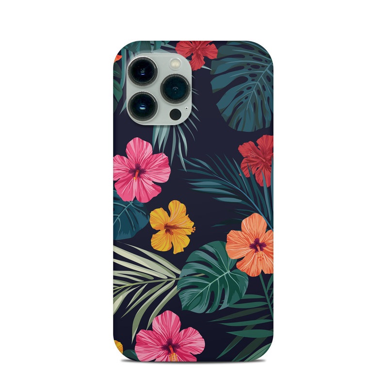 Apple iPhone 13 Pro Max Clip Case Skin - Tropical Hibiscus (Image 1)