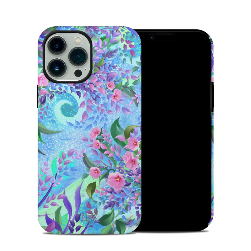 Apple iPhone 13 Pro Max Hybrid Case - Lavender Flowers (Image 1)