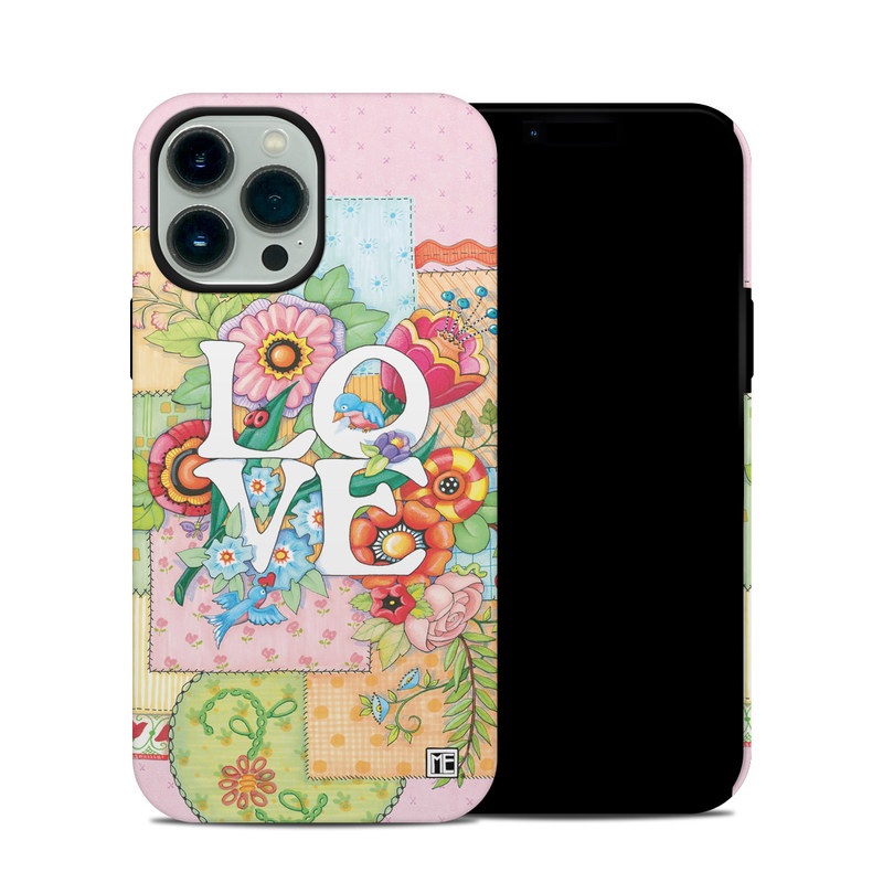 Apple iPhone 13 Pro Max Hybrid Case - Love And Stitches (Image 1)