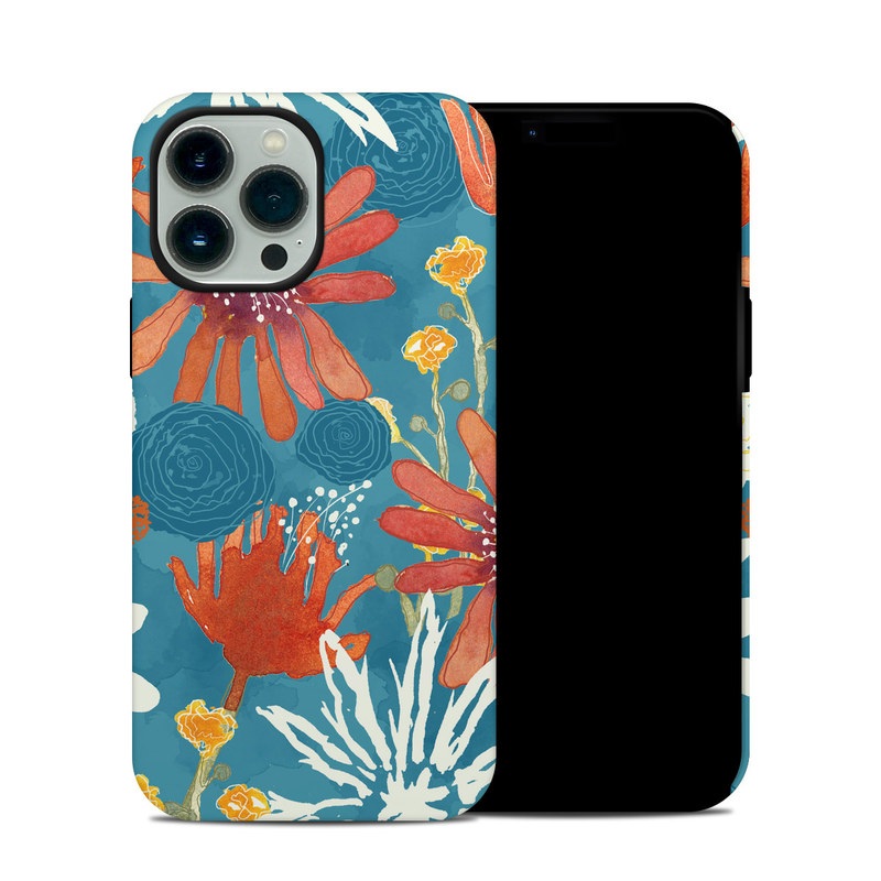 Apple iPhone 13 Pro Max Hybrid Case - Sunbaked Blooms (Image 1)