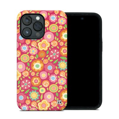 Apple iPhone 14 Pro Max Hybrid Case - Flowers Squished