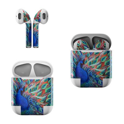 Apple AirPods Skin - Coral Peacock