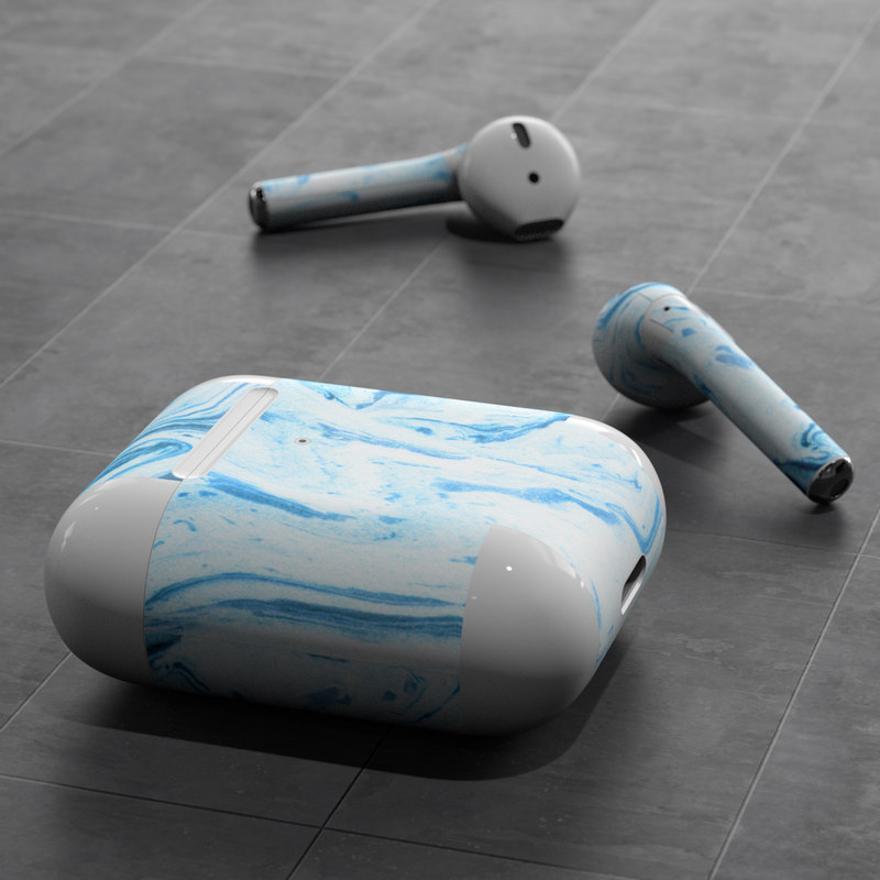 Apple AirPods Skin - Azul Marble (Image 5)