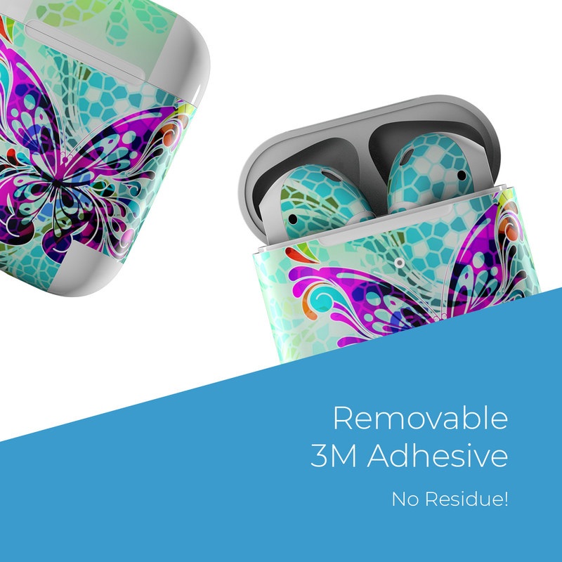 Apple AirPods Skin - Butterfly Glass (Image 4)