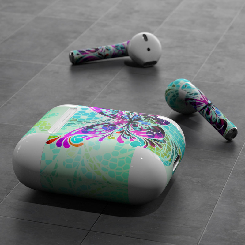 Apple AirPods Skin - Butterfly Glass (Image 5)