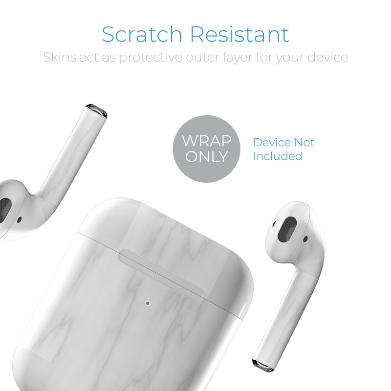 Apple AirPods Skin - Bianco Marble (Image 3)
