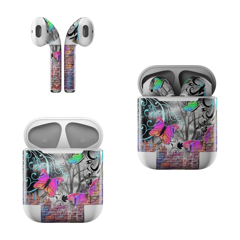 Apple AirPods Skin - Butterfly Wall (Image 1)