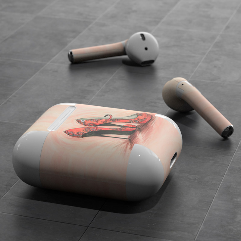 Apple AirPods Skin - Coral Shoes (Image 5)
