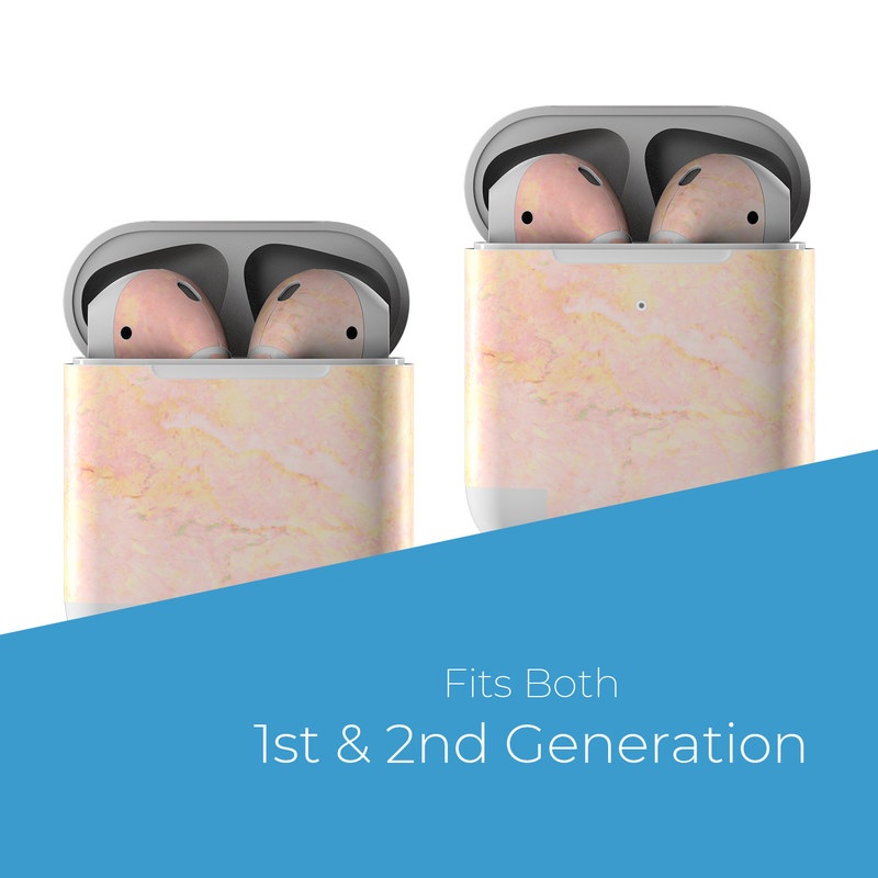 Apple AirPods Skin - Rose Gold Marble (Image 2)