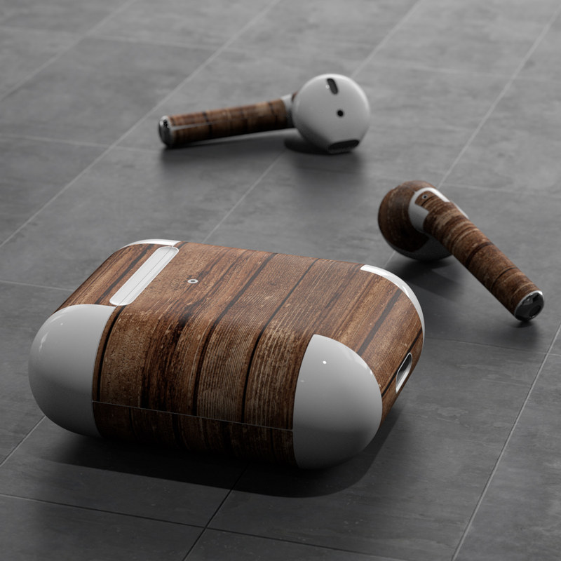 Apple AirPods Skin - Stripped Wood (Image 5)