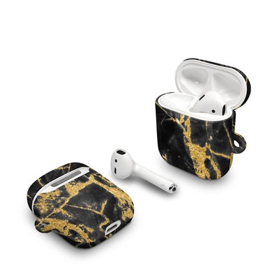 Apple AirPods Case - Black Gold Marble
