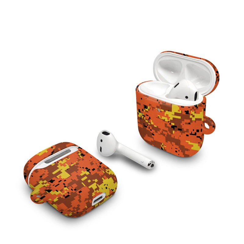 Apple AirPods Case - Digital Orange Camo (Image 1)