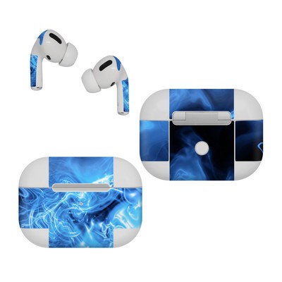 Apple AirPods Pro Skin - Blue Quantum Waves