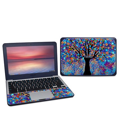 Asus Chromebook C202S Skin - Tree Carnival