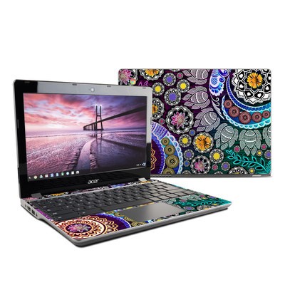 Acer Chromebook C740 Skin - Mehndi Garden
