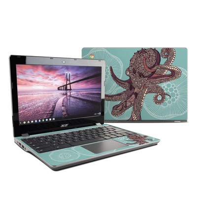Acer Chromebook C740 Skin - Octopus Bloom