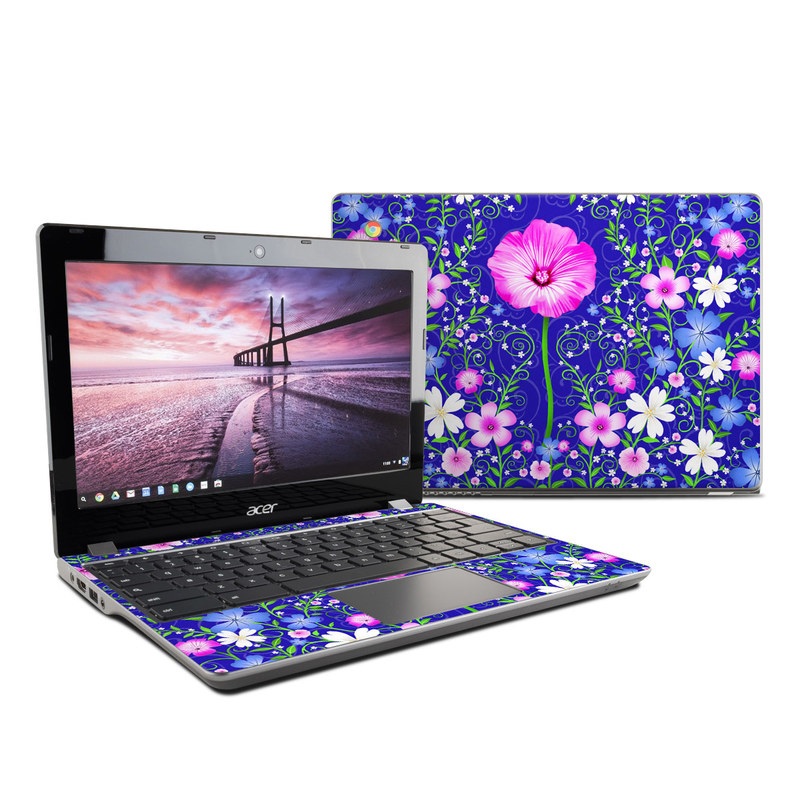 Acer Chromebook C740 Skin - Floral Harmony (Image 1)