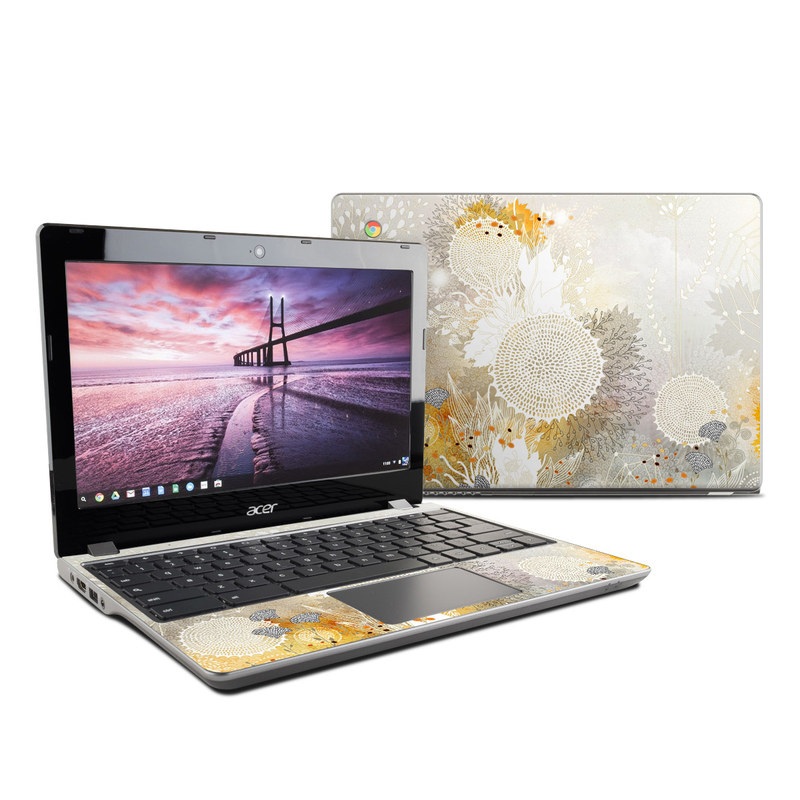 Acer Chromebook C740 Skin - White Velvet (Image 1)