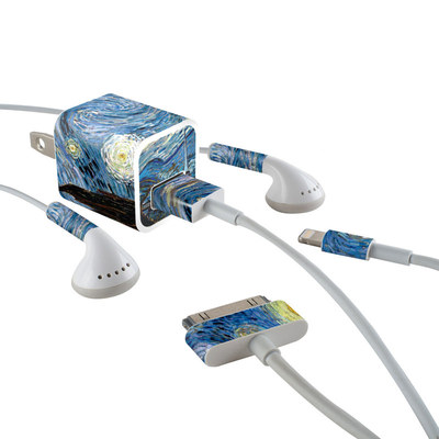 Apple iPhone Charge Kit Skin - Starry Night