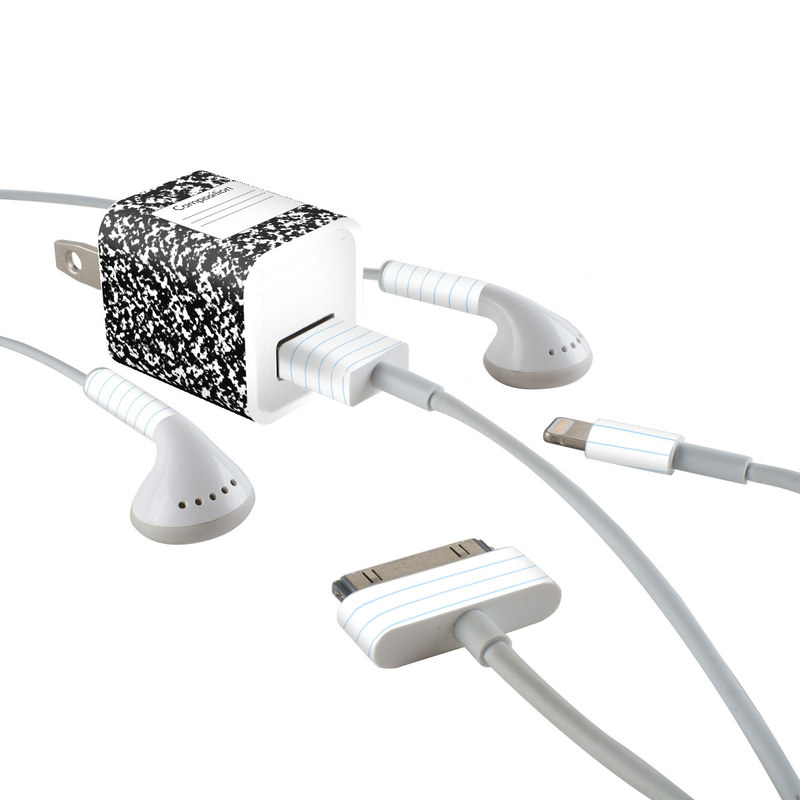 Apple iPhone Charge Kit Skin - Composition Notebook (Image 1)