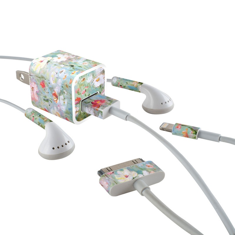Apple iPhone Charge Kit Skin - Flower Blooms (Image 1)